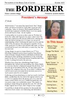 The Borderer front page